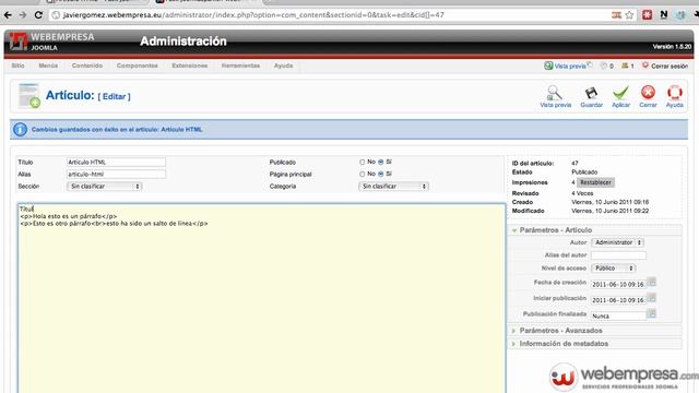 ¿Que es HTML? para los que empiezan con Joomla смотреть онлайн
