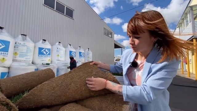 Рулонный газон. Первая поставка в Минск, Беларусь. смотреть онлайн
