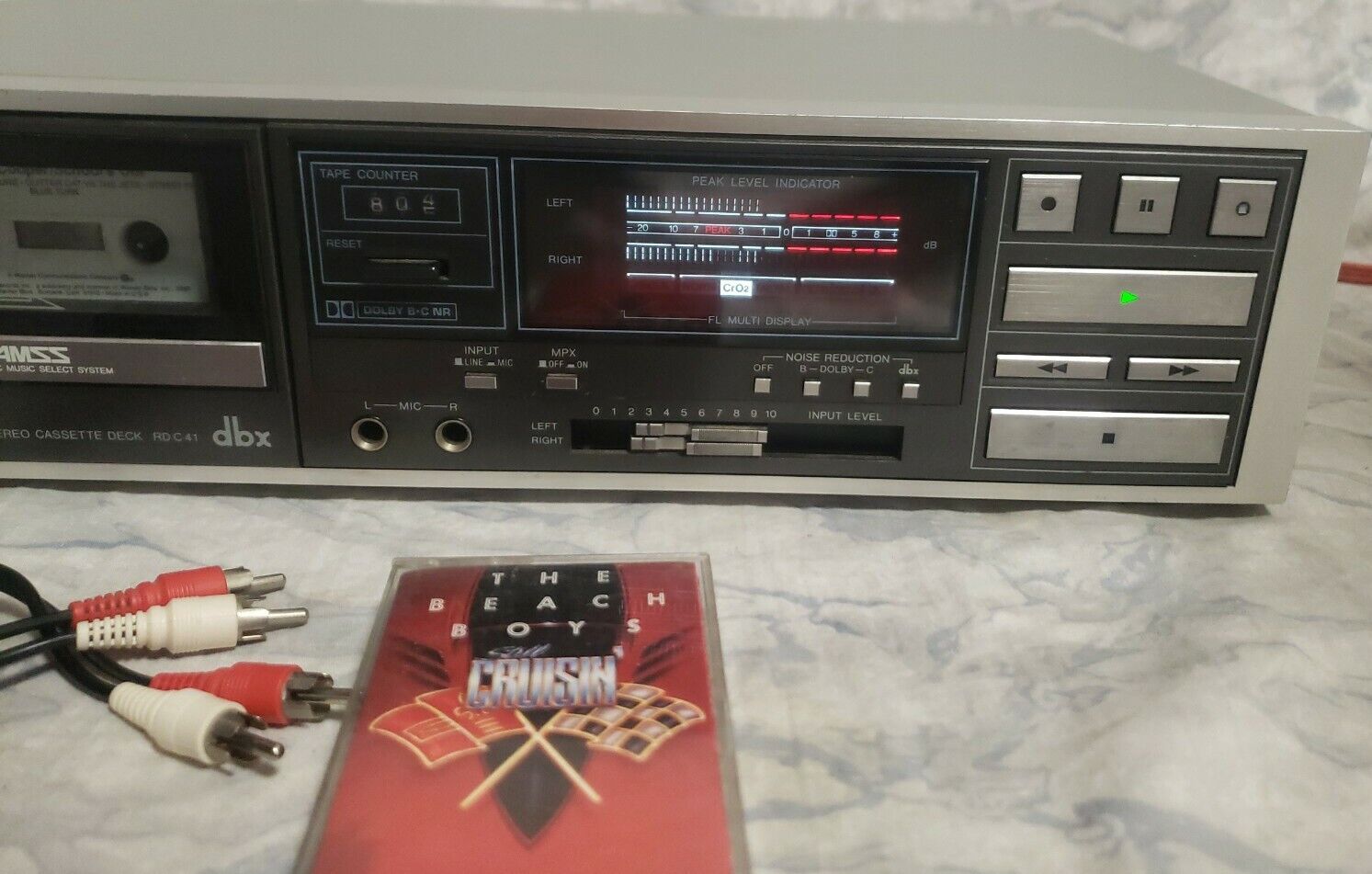 Винтажный редкий кассетный проигрыватель SANYO ULTRX RD-C41 Магнитофон DBX Dolby AMS-ЯПОНИЯ-1984-год