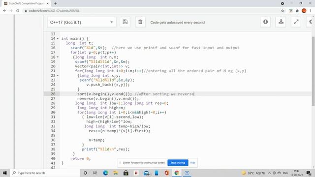 Array Filling | CodeChef August Long Challenge 2021 смотреть онлайн