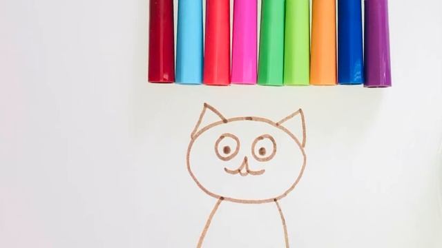 Рисуем быстро Кота/Кошку,урок от 3лет смотреть онлайн
