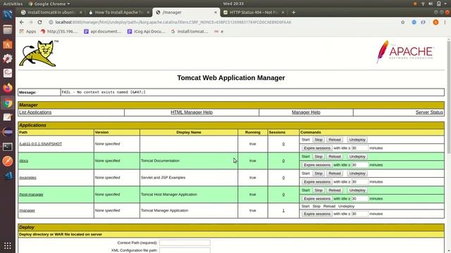 Configuring Tomcat9 / Deploying War file to Tomcat9 Manually смотреть онлайн