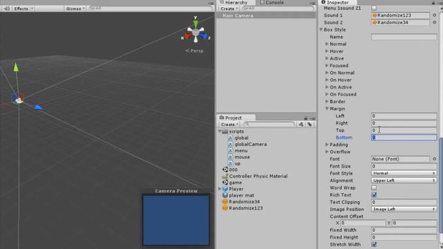 Unity 3D. Написание меню смотреть онлайн