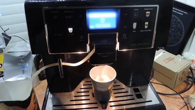 Philips Saeco Aulika Evo Top High Speed Cappuccino смотреть онлайн