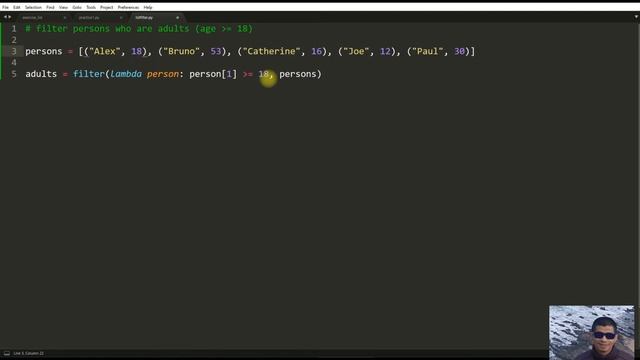 Tutorial #12: Super QUICK way to filter a list with Python filter() function _ Python for Beginners смотреть онлайн