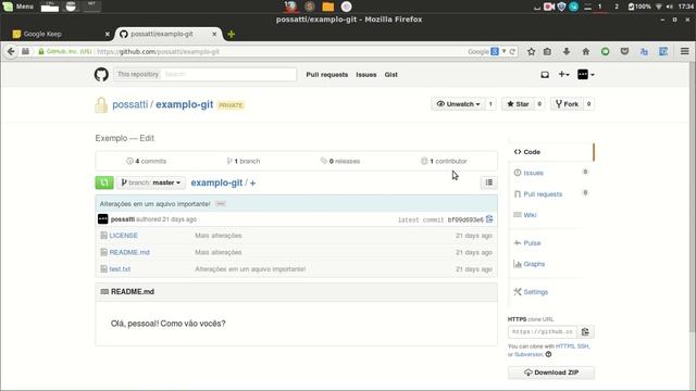 Tutorial de Git - Sincronização básica com o servidor смотреть онлайн