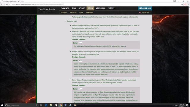 [ESO] Morrowind Patch Notes Tank Review