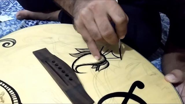 Acoustic Guitar Painting Design | Complete Video смотреть онлайн