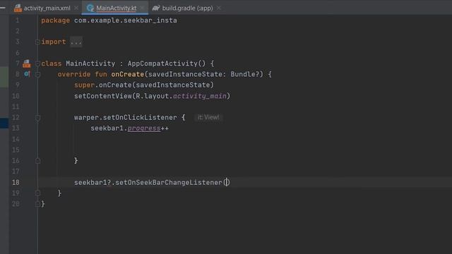 android tutorial : how create seek bar in kotlin language смотреть онлайн