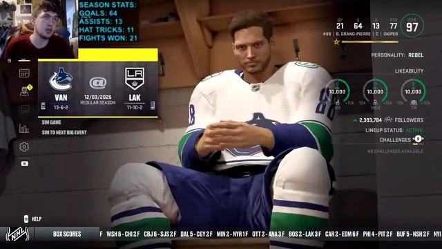 NHL 22 BE A PRO EP. 98: A NEW VANCOUVER CANUCK смотреть онлайн