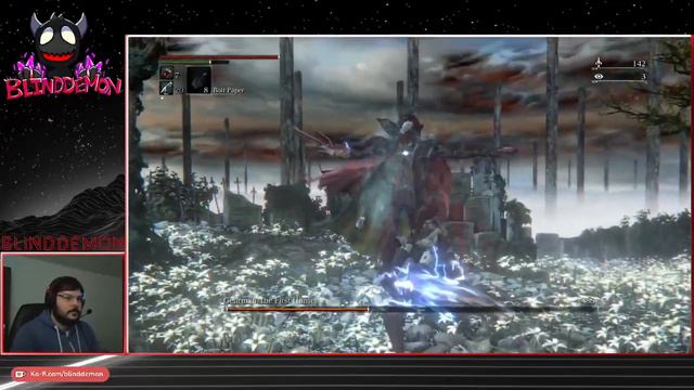 Bloodborne - Gehrman First Hunter and Moon Presence boss fights! смотреть онлайн