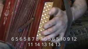 Подмосковные вечера с нотами в цифрах. Играй гармонь.