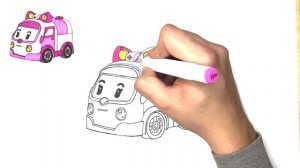 РОБОКАР ПОЛИ | КАК НАРИСОВАТЬ СКОРУЮ ПОМОЩЬ ЭМБЕР?