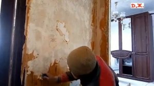 как очистить стены от обоев покрытых лаком