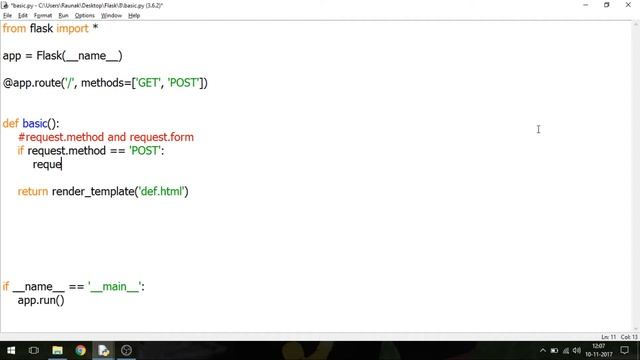 Flask in Depth - 08 - GET POST Methods смотреть онлайн