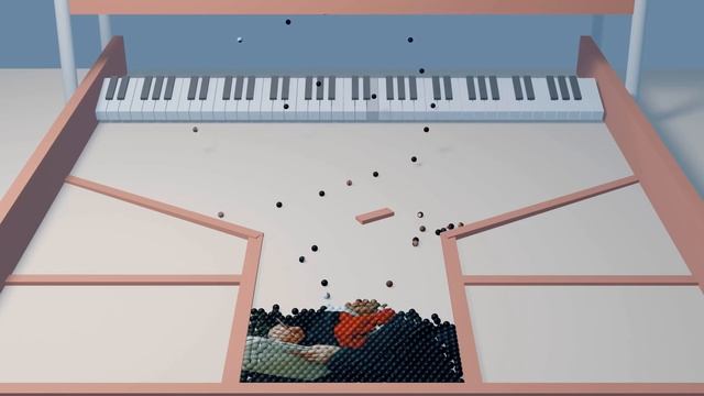The Piano Printer V2 - Marble Physics Simulation (Beethoven | Für Elise) смотреть онлайн