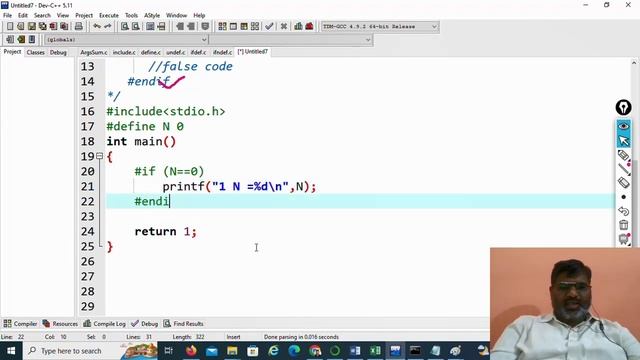 C12.3 | preprocessor directives #if #else #elif #endif | C Language | Beginners | Dr. Khaja Mastha смотреть онлайн