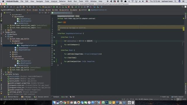 [Android Developer] Android MVP 무작정 따라하기 - Adapter OnClick 정의하기 смотреть онлайн