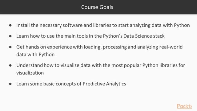 Become a Python Data Analyst : The Course Overview | packtpub.com смотреть онлайн