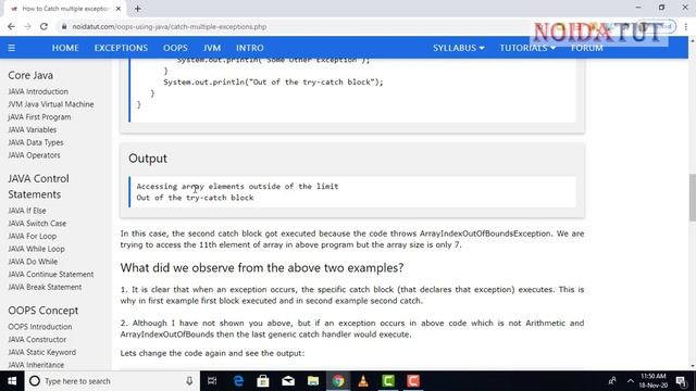 Catch multiple exceptions смотреть онлайн