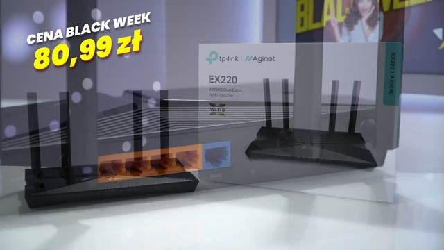 BLACK WEEK #6 - Router TP-LINK EX220 WiFi6