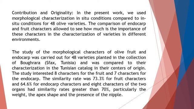 Reliability of Morphological Characters in Identification of Olive Olea europaea L Varieties in Ex смотреть онлайн