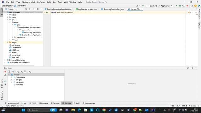 Creating Docker images for Spring Boot Application and Deploying in Docker container смотреть онлайн