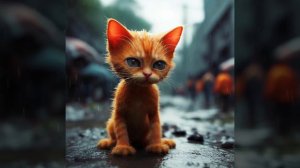 Котик на улице. A cat on the street. Мяу Мяу Мяу. Meow Meow Meow