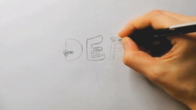 Как нарисовать Алфавит Лор / Рисуем букву D, E, F / Alphabet Lore / Alphabet Lore drawing смотреть онлайн