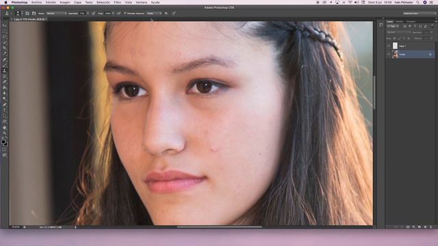 Suavizado de piel con el tampón de clonar en Photoshop Curso de fotografía 89 смотреть онлайн