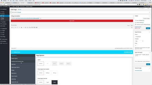 Page Template Blog for the WorldPlus WordPress theme смотреть онлайн
