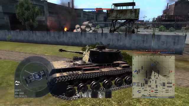 War Thunder| Новичок комментирует| КВ 1С 756r| Заброшенный завод смотреть онлайн