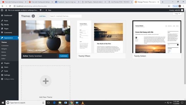 WordPress Theme selection and setup using xampp Apache server смотреть онлайн