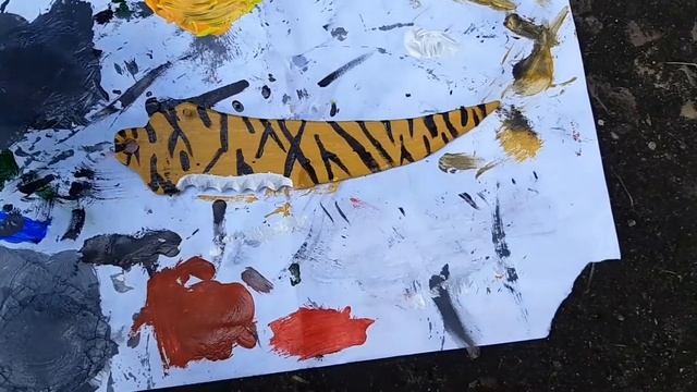 Как сделать складной нож из дерева зуб тигра?DIY смотреть онлайн