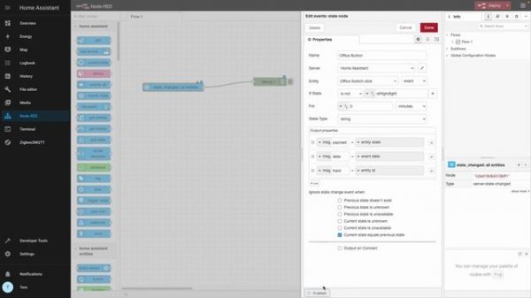 Getting started using Node RED with Home assistant