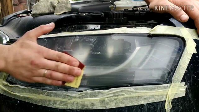 Ауди А4 б8. Как отполировать фары своими руками. смотреть онлайн