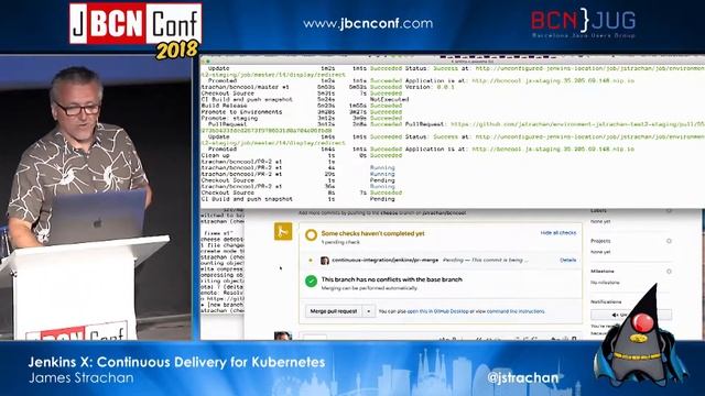 Jenkins X: Continuous Delivery for Kubernetes - by James Strachan at JBCNConf'18 смотреть онлайн