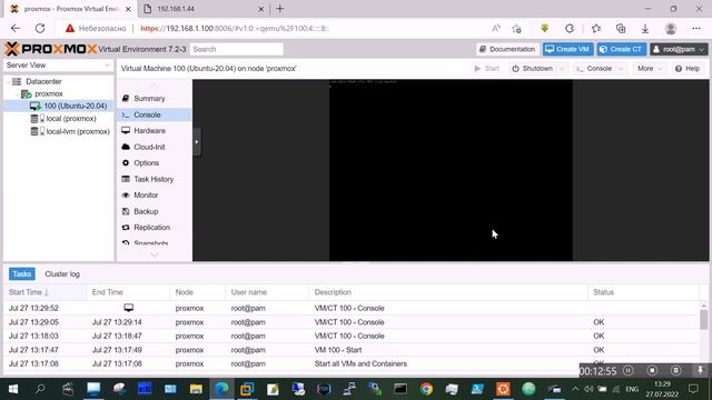 Create CT (Container Template) в Proxmox оценка производительности в сравнении с VM смотреть онлайн