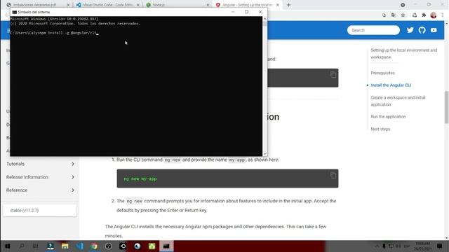 001 Angular- Instalaciones necesarias - sistema tipo SAT смотреть онлайн