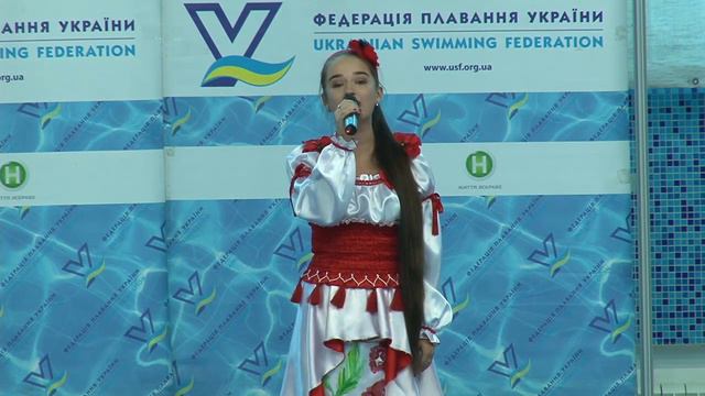 Юлия Лущинская-Гимн Украины Гімн України (Чемпионат Украины по плаванию ) смотреть онлайн