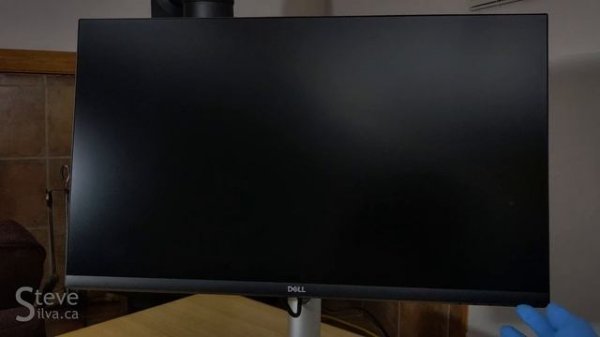 Dell S2721QS computer monitor unboxing and setup