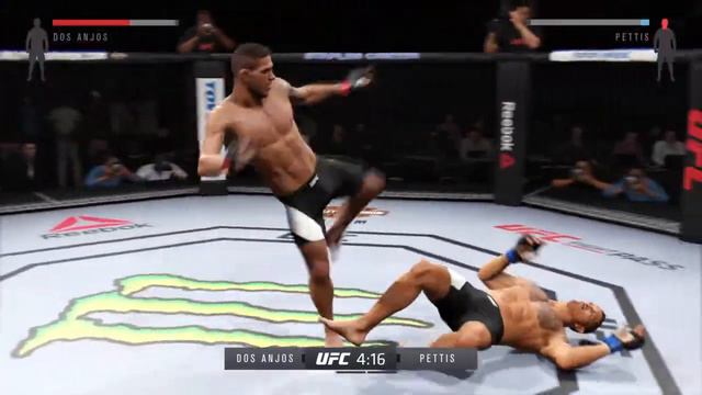 EA SPORTS™ UFC® 2 Рафаэль Дос Аньос vs Энтони Петтиса снес с колена смотреть онлайн