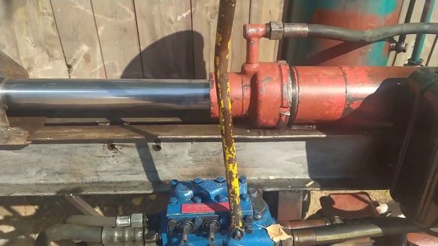 Сделали гидравлический дровокол, с приводом от электродвигателя. смотреть онлайн