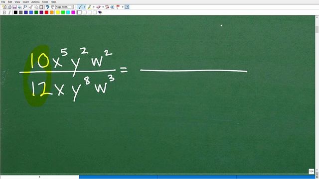 Let’s Reduce A Fraction With Variables….Step-by-Step….