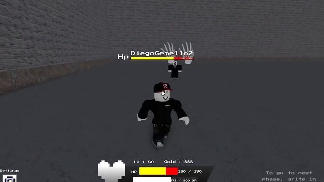 BEATING GASTER! -roblox- -undertale fight for love- смотреть онлайн