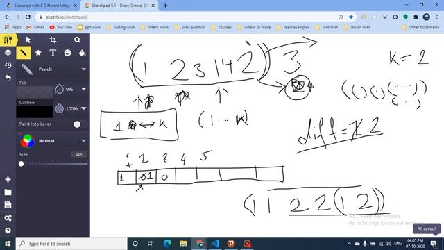 992. Subarrays with K Different Integers | LEETCODE HARD | LEETCODE смотреть онлайн