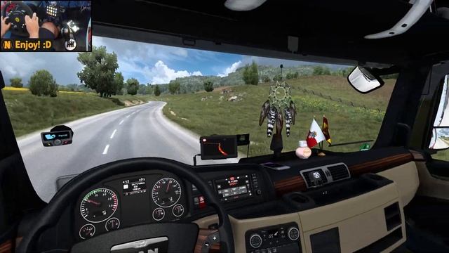 MAN TGX E6 500 | ETS2 Gameplay 4K + wheel cam | Zürich - Metz смотреть онлайн