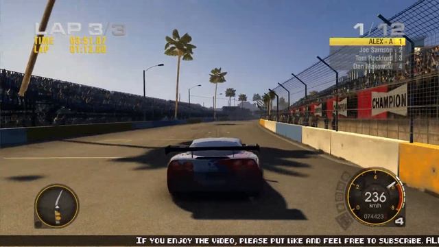 Chevrolet Corvette C6-R (2007) - Long Beach (Street Circuit) [ Race Driver: GRID | Gameplay ] смотреть онлайн