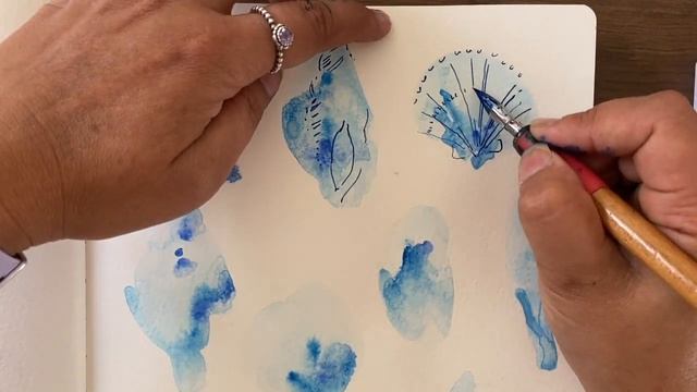 Loose Watercolor and Ink Seashells: Easy Tips Tutorial for Beginners смотреть онлайн