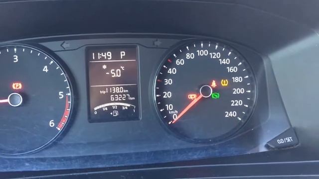 Volkswagen Transporter T6 Сброс ошибки давления в шинах